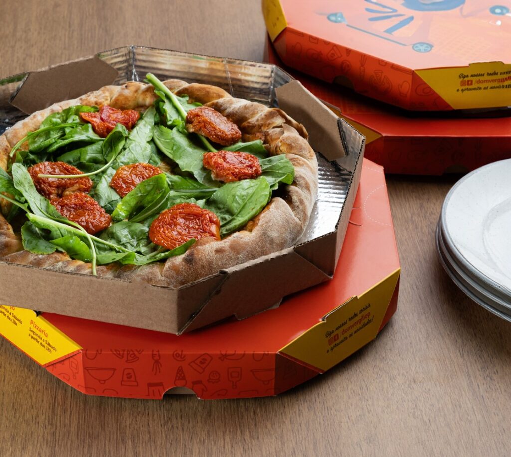Embalagem de pizza para delivery